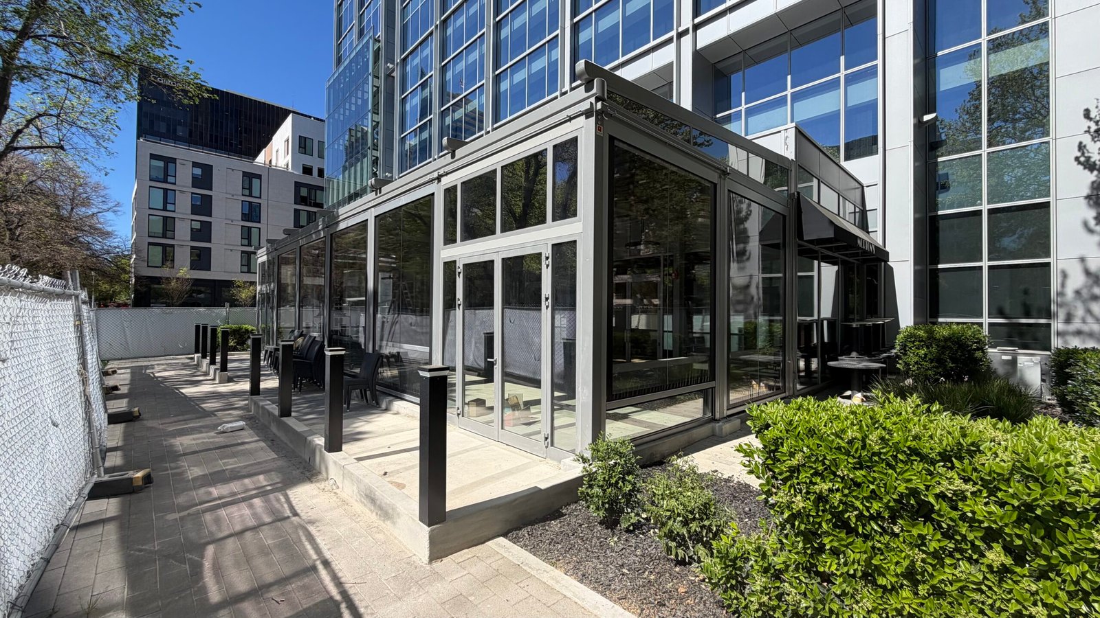 Glass patio enclosure in Sacramento
