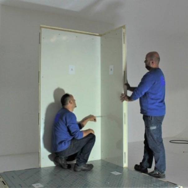 Installing insulated sandwich wall panels