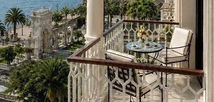 Contract outdoor and restaurant furniture collection in a hospitality venue