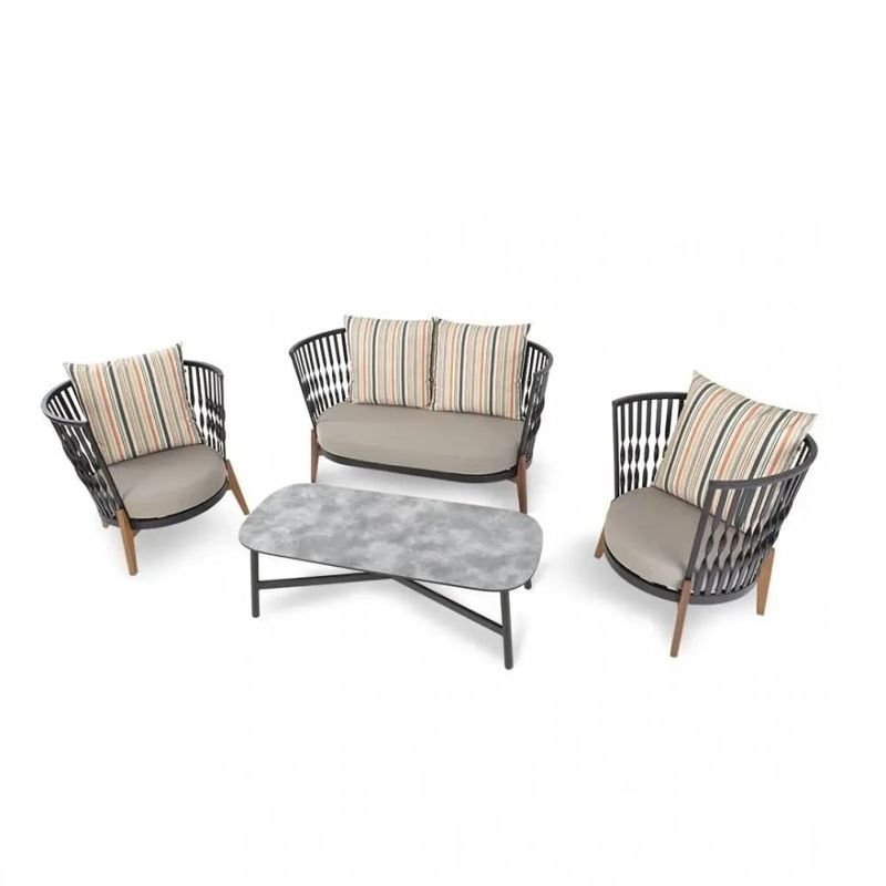 Adella Double outdoor lounge set – String Lights Outdoor Houston