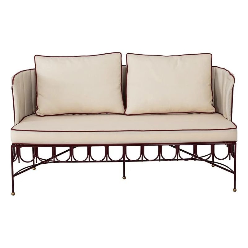 Hallycon Bench outdoor lounge set – String Lights Outdoor Houston