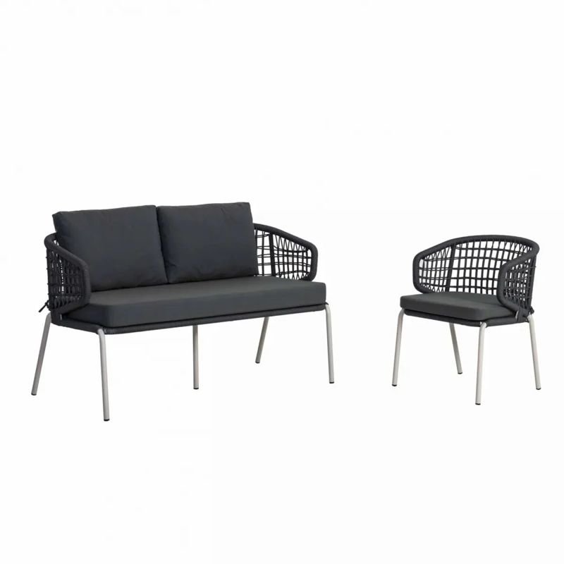Judy Rope Double outdoor lounge set – String Lights Outdoor Houston