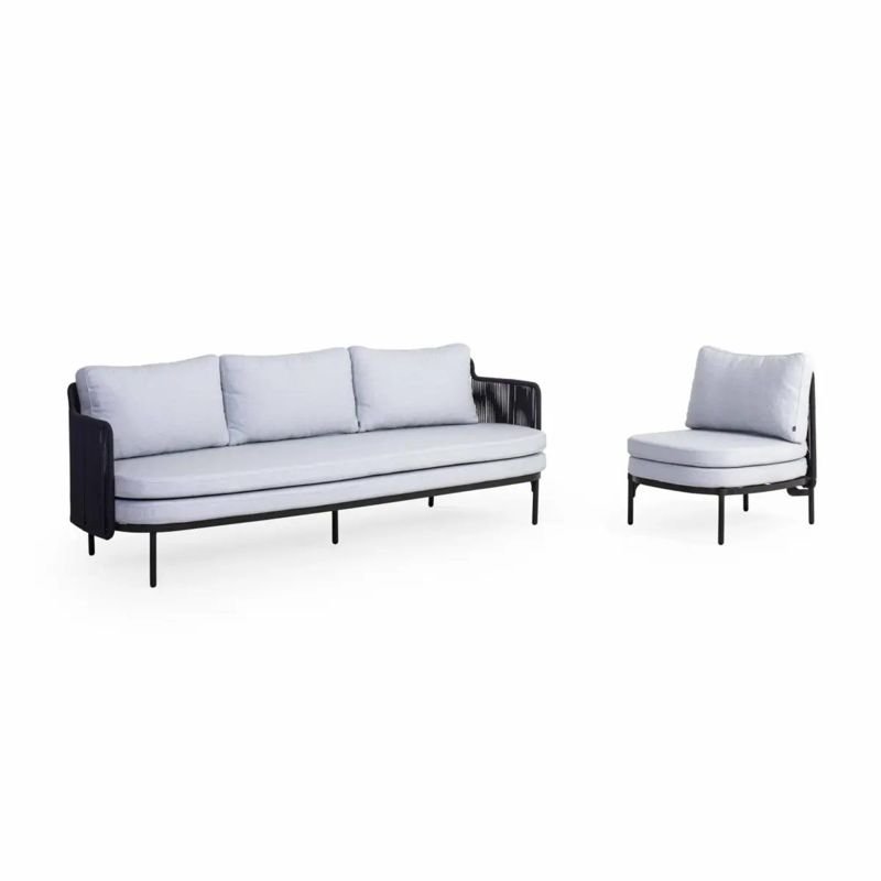 Nicapol Rope outdoor lounge set – String Lights Outdoor Houston