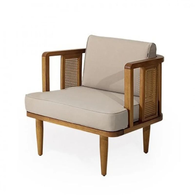 Nidus Wicker Single outdoor lounge set – String Lights Outdoor Houston
