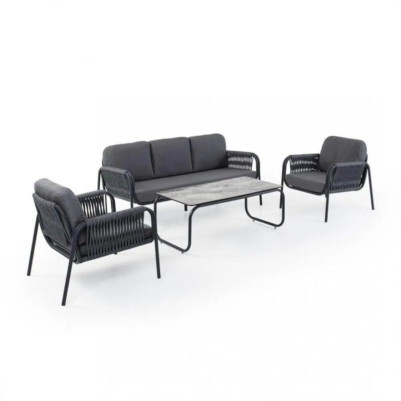 Orson Double outdoor lounge set – String Lights Outdoor Houston