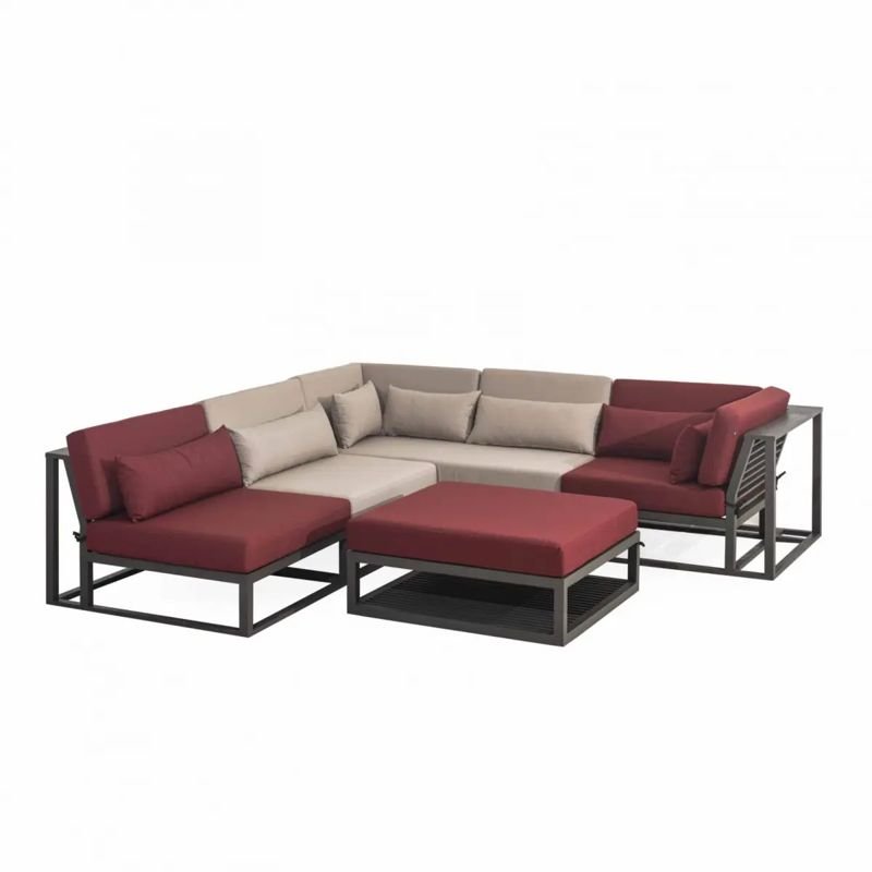 Reina Corner outdoor lounge set – String Lights Outdoor Houston