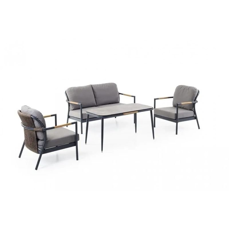 Roxas Double outdoor lounge set – String Lights Outdoor Houston