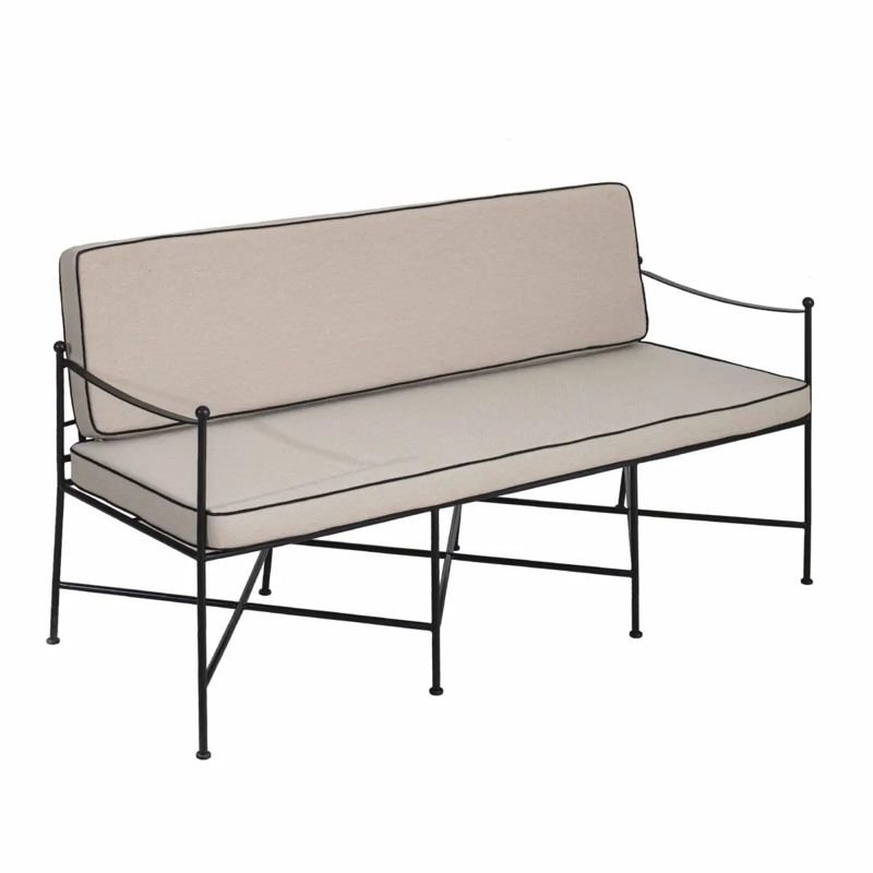 Royan Bench outdoor lounge set – String Lights Outdoor Houston