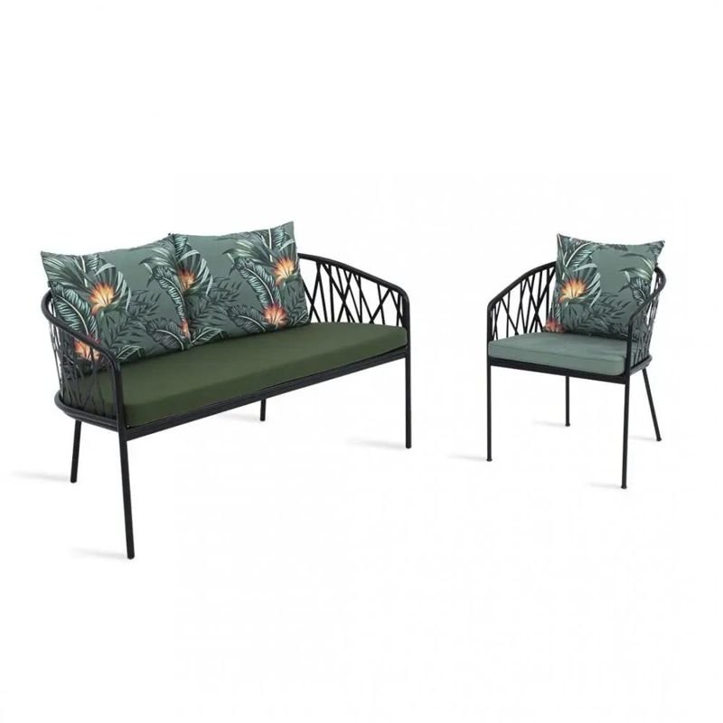 Sueli Double outdoor lounge set – String Lights Outdoor Houston