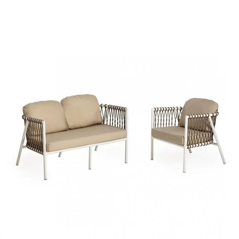 Tose Double outdoor lounge set – String Lights Outdoor Houston