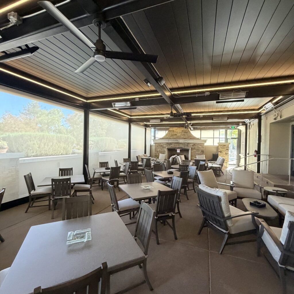 slo pergola patio enclosure dining